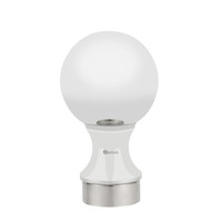 Solution de projet extérieur en Chine : Accessoires de main courante en acier inoxydable, embout décoratif sphérique pour poteau tubulaire extérieur
