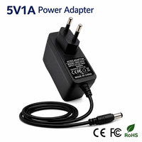 Adaptateur secteur 5V 1A certifié CE FCC, AC 100-240V DC 5W, adaptateur secteur à commutation, prise EU US, alimentation pour routeur, caméra