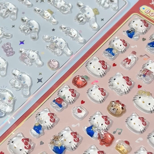 Adesivi Decorativi 3D in PVC Ecologici e Impermeabili di Sanrio Giapponese, My Melody, Divertenti e Carini per Decorazione Cover Telefono - Product Image 3
