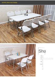 Hiện Đại Có Thể Điều Chỉnh Chiều Cao Ngoài Trời Tiệc Gấp Bàn Ăn Mạnh Mẽ Ổn Định Kim Loại Với Dễ Dàng Mang Theo Cho Khách Sạn Đồ Nội Thất Ngoài Trời - Product Image 6