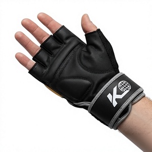 Gants de fitness légers K4 à demi-doigts en néoprène avec sangle de poignet réglable et fermeture rapide pour la musculation et l'entraînement en salle de sport, unisexe - Product Image 1
