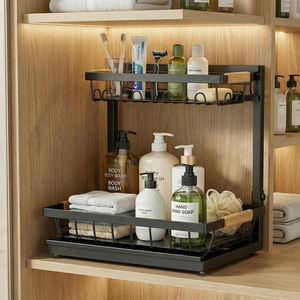 Organizzatore Metallico Espandibile Sotto Lavello a Doppio Strato Estraibile per Pentole, Utensili e Alimenti - Product Image 2