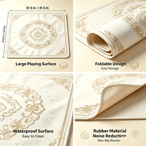 Custom Printed Non‑Slip Mahjong <b>Table</b> Mat Waterproof American Style <b>Game</b> Pad OEM ODM Wholesale - Product Image 4