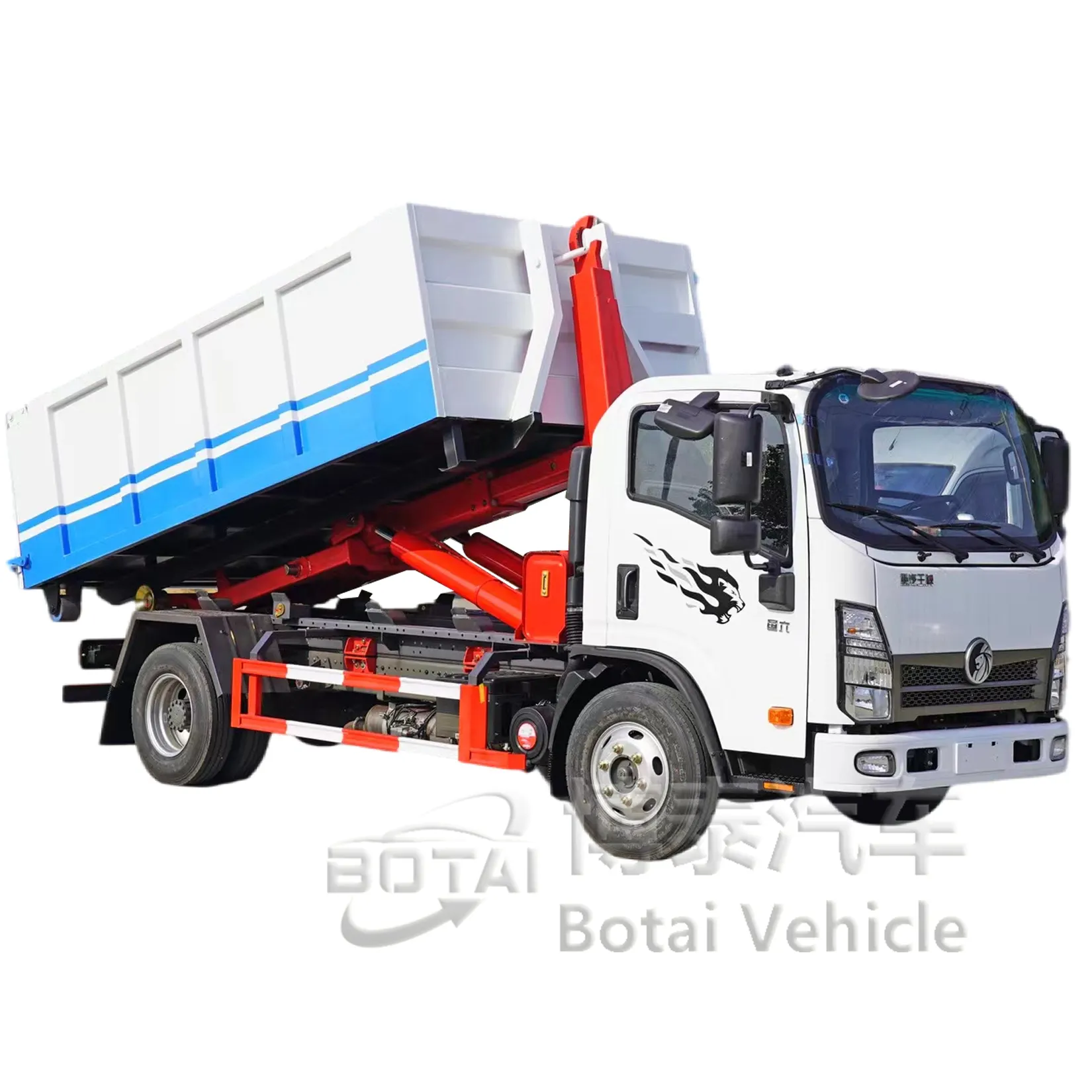 Venta caliente Dongfeng 15 Ton Brazo Tipo Camión de basura con basura Compactado Gancho-Brazo Tipo Contenedor Camión de basura