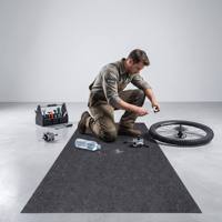 Tapis de garage en feutre de 2 à 6 mm avec dos antidérapant - Tapis absorbant les gouttes d'huile pour la protection du sol du garage