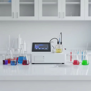 เครื่องวัดความชื้นผลิตภัณฑ์โคคิ้ง <span class=keywords><strong>ASTM</strong></span> <span class=keywords><strong>D6304</strong></span> <span class=keywords><strong>ASTM</strong></span> D1533 เครื่องวิเคราะห์ความชื้นแบบตรวจจับร่องรอย วิธีการคาร์ล ฟิชเชอร์ เครื่องทดสอบปริมาณความชื้น - Product Image 4