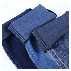 Factory Supplier Washed Style, Repreve 3/1 Right of twill 65% Cotton 35% Polyester Stretch Denim Fabric For Clothing/