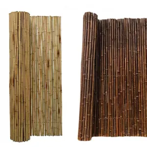 Thick Reed Fence Tall Bamboo Panels Rolls Synthetic Split Roll Bamboo Fence