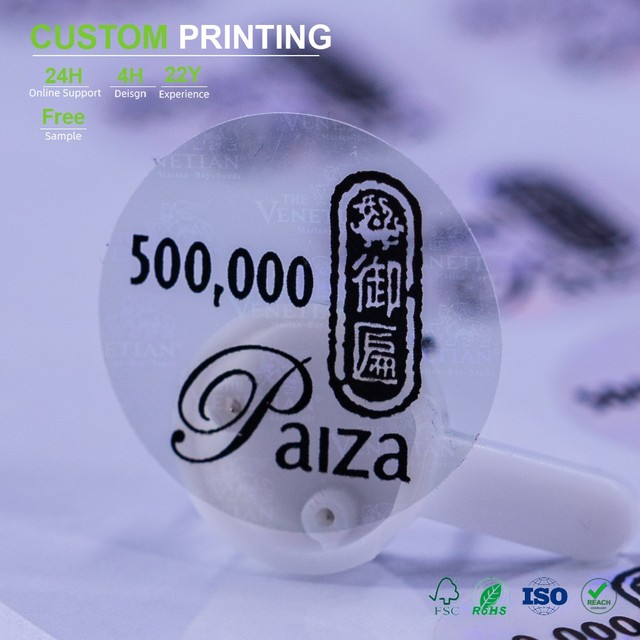 High Quality Custom Adhesive Transparent Custom Logo Labels Waterproof Printing Transparent Stickers Maker for Skin Care Product