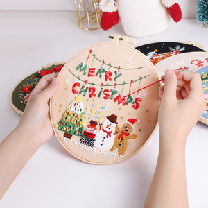 Punch principiante kit <span class=keywords><strong>bordado</strong></span> dibujos animados regalo de Navidad <span class=keywords><strong>bordado</strong></span> artesanías al por mayor personalizado <span class=keywords><strong>punto</strong></span> de <span class=keywords><strong>cruz</strong></span> aguja <span class=keywords><strong>bordado</strong></span> arte Kit - Product Image 5