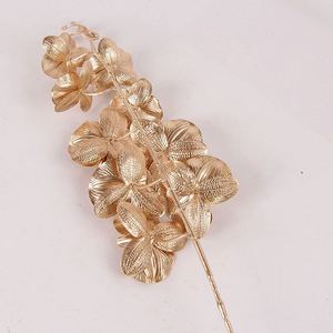 IB5002 <span class=keywords><strong>Orchidea</strong></span> Dendorobiyam 6 rami placcato in oro Phalaenopsis <span class=keywords><strong>orchidea</strong></span> artificiale <span class=keywords><strong>orchidea</strong></span> fiore - Product Image 2