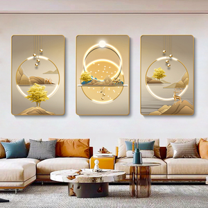 ديكور غرفة معيشة فاخر حديث بحجم كبير لوحة لا تزال الحياة لوحة جدارية فنية - Product Image 2