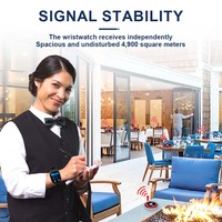 Relojes inalámbricos impermeables para llamar al servicio en restaurantes, cafeterías y hoteles; dos relojes con diez botones