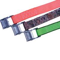 Sangle d'arrimage à cliquet en polyester noir avec revêtement époxy, 1'' (25 mm), 800 kg, robuste, sans fin