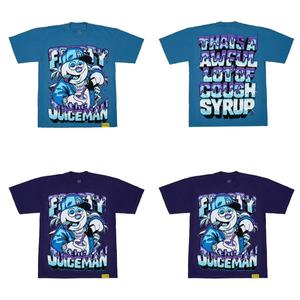 เสื้อยืดคุณภาพสูงสำหรับผู้ชายรุ่นใหม่ล่าสุด ลายพิมพ์ "THAT'S A AWFUL LOT OF COUPH SYRUP" สไตล์ลำลองหลวมๆ พิมพ์ลายแบบสแกนได้ ไซส์ใหญ่ - Product Image 1