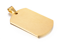 Collier à pendentif en acier inoxydable pour hommes Chaînes en or à la mode bon marché pour anniversaires élégants