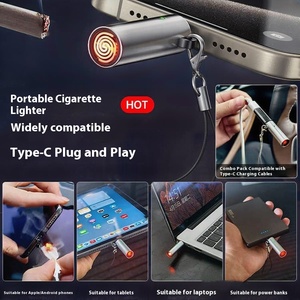 Thiết kế hiện đại Loại-C điện tử <span class=keywords><strong>mini</strong></span> Thuốc lá nhẹ hơn cắm vào điện thoại di động xách tay nhẹ hơn - Product Image 3