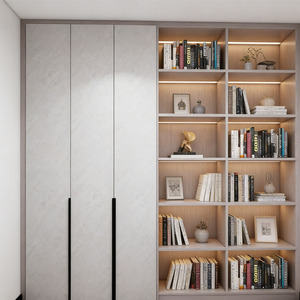 رف كتب عصري بسيط ومتين قابل للتعديل، خزانة عرض من سبائك الألومنيوم - Product Image 2