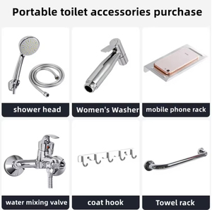 Mobile Outdoor Portable Steel Aluminum <b>Frame</b> Durable Eco-Friendly Chemical WC Toilet Bathroom Set with 5 Year Warranty - Product Image 6