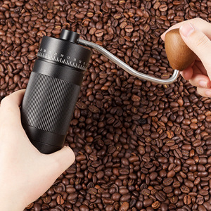 <b>Mini</b> Manual Coffee Beans Stainless Steel Core Coarse/Fine Adjustable Settings Hand Crank External Adjustment 35g External Vertic - Product Image 1