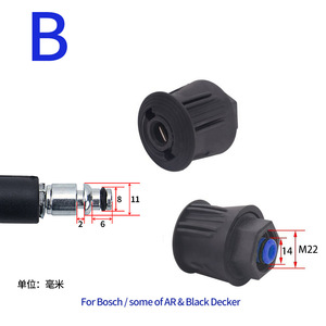 Adaptateur de tuyau de nettoyeur haute pression Mingou M22, connecteur en plastique pour lavage de voiture - Product Image 3