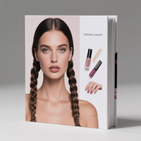 Impression livre de maquillage personnalisé couverture rigide Journal Journal édition livre Brochure commerciale