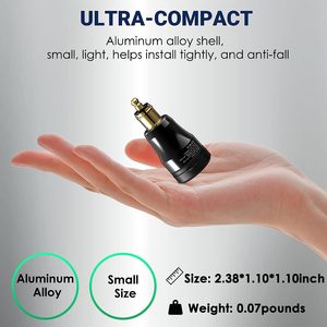 Cargador de coche <span class=keywords><strong>USB</strong></span> C de 48W, cargador rápido fuerte, 30W PD y QC 3,0, adaptador de encendedor de cigarrillos, enchufe Hella DIN para BMW Ducati Triumph - Product Image 5