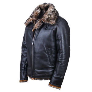 Chaquetas de Cuero de Borrego para Hombre, Diseño Moderno 2025, con Logotipo Personalizado en la Parte Delantera, Tela de Lona, Gran Venta - Product Image 1