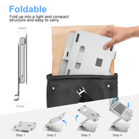 Support d'Ordinateur Portable Pliable et Réglable 10'' à 17'' pour Bureau et Tablettes