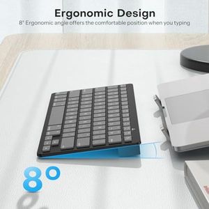 Teclado Inalámbrico Ultra Delgado OEM ODM para <span class=keywords><strong>Sistemas</strong></span> Operativos Compatibles, Tamaño Compacto, Bluetooth Estable, Ángulo <span class=keywords><strong>de</strong></span> Inclinación Ergonómico, Auto Sl - Product Image 5