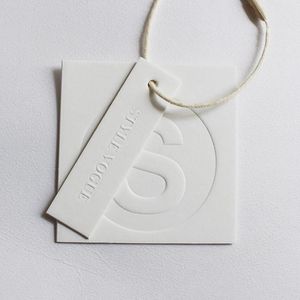 Customized eco-friendly waterproof PVC rope clothing hangtags & clothing/shoe/bag hangtags - Product Image 1