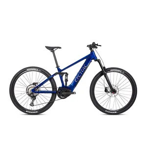 Nueva llegada Bafang M600 aluminio SUSPENSIÓN COMPLETA bicicleta eléctrica montaña E bicicleta 48V 500W MTB Ebike para adultos