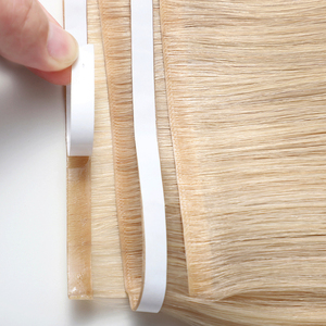 Extensions <span class=keywords><strong>de</strong></span> Cheveux Remy Lisses et Soie Naturels Vierges Non Traités, Tissage Innovant par Injection Invisible en PU Long et Fin - Product Image 3