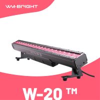 Projecteur mural LED RGBW E27 extérieur étanche IP65 20x15W 4-en-1, barre de lavage de lumière du jour, contrôle DMX512 par pixel, CRI90, éclairage de scène DJ