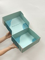 Boîtes d'expédition pliables personnalisées écologiques en carton ondulé pour la décoration intérieure, boîtes imprimées, emballages en gros, boîtes cadeaux personnalisées avec logo