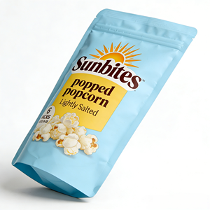 Bolsa Doypack para <span class=keywords><strong>Palomitas</strong></span> de Maíz Sunbites, <span class=keywords><strong>con</strong></span> Cierre Hermético, Resistente a Impactos, Multicapa, de Grado Alimenticio, Bloquea la Luz y Conserva la Frescura - Product Image 3