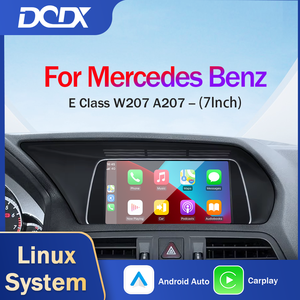 AutoRadio Linux de 7 Pulgadas para Mercedes Benz Clase E C207 W207 A207, Radio Multimedia con Pantalla Inalámbrica Carplay, GPS - Product Image 1