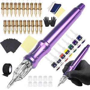 Kit de Pluma Manual para Tatuajes con Agujas de Cartucho, Juego de Herramientas para Tatuajes Corporales, Suministros para Tatuajes Artísticos - Product Image 1