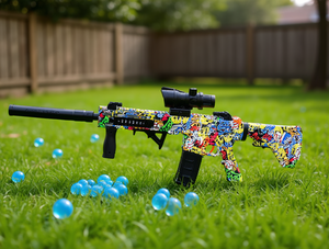 Pistolet à gel électrique M416, jouet pour enfants, fonctionne sur piles, en plastique, unisexe, pour enfants de 8 à 13 ans, emballage en boîte couleur - Product Image 2