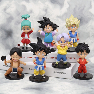 Offre Spéciale 7 pièces/ensemble Anime <span class=keywords><strong>Dragon</strong></span> Balls <span class=keywords><strong>Z</strong></span> personnage mignon Version Pvc figurine modèle jouet Dragons Balls figurines - Product Image 3