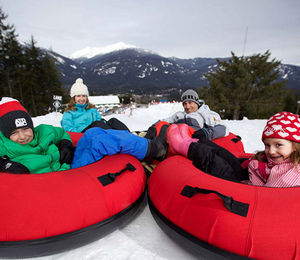 Bouée de neige gonflable double en PVC, épaisse et résistante à l'usure, pour sports d'hiver - Product Image 3