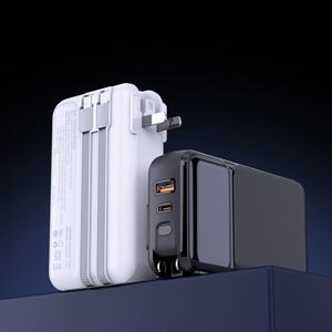 Nouvelle batterie externe multifonctionnelle à charge super rapide 20000mAh grande capacité avec câbles - Product Image 4