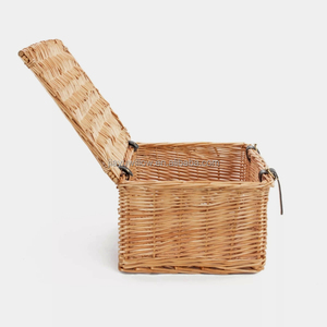 Cesta <span class=keywords><strong>de</strong></span> Mimbre Natural Tejida a Mano JY Holiday, Personalizada, con Diseño <span class=keywords><strong>de</strong></span> Ángel, para Picnic, Frutas, Dulces, Regalo Infantil - Product Image 2