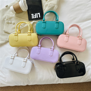 New Arrival PVC Jelly Bag Candy Color Puffy <b>Pillow</b> Crossbody Trendy Transparent Fashion Summer Beach Bag Source Factory Direct - Product Image 1