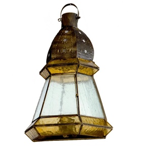 Applique grande 1xE27, Ambarino, in pelle, 42x30x14 cm, ideale per illuminazione decorativa e per creare ambienti accoglienti. - Product Image 1