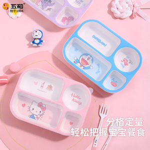 Wuhe Childrens Divided Plate Cartoon Design 301-500Ml For 2-4 Years Kids Mealtime - Product Image 3