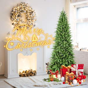 BHU 9ft albero di natale Premium 180cm grande albero Pre-illuminato PE/PVC misto di memoria filo e filo di ferro stile decorativo di alta qualità - Product Image 6