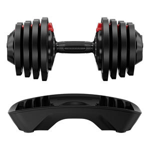 Ensemble d'haltères réglables de 20 kg, équipement de musculation de haute qualité avec plateau de rangement - Product Image 3