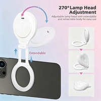 Lampe LED magnétique pliable pour selfie, lumière d'appoint portable pour téléphone, fixation magnétique puissante pour smartphone, streaming vidéo en direct