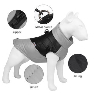 Manteau Premium pour Chien Automne-Hiver Imperméable en Polyester Coton Solide Chaud Épaissi Coupe-Vent pour Extérieur - Product Image 2